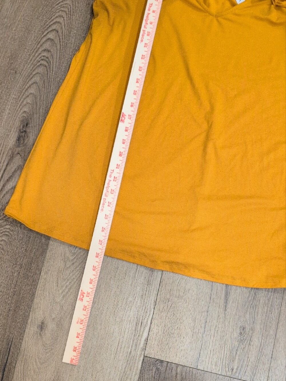 Ruffle-Shoulder V-Neck Tank Top in Mustard - Picture 2 of 5